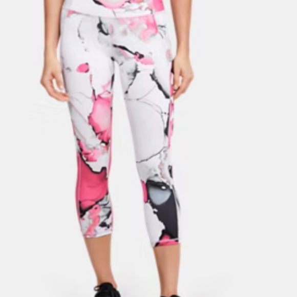 Under Armour Women's HeatGear Training Crop Tight 1320551-634 Pink Grey Size XL - Picture 11 of 11